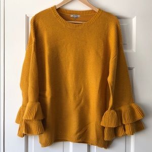 Mustard sweater from Roolee